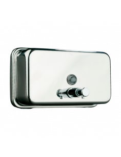 Jabonera horizontal inox 1,2 L con depósito plástico...