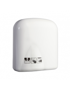 Secador de manos ABS blanco