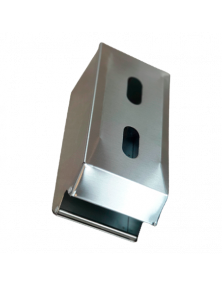 Portarrollos inox satinado. 2 rollos