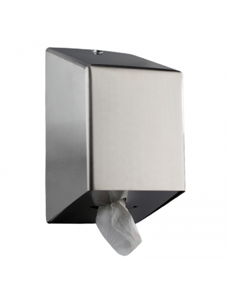 Dispensador papel mecha en acero.