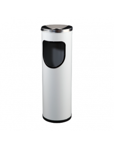 Cenicero Papelera metálica pintada cilíndrica 20 L