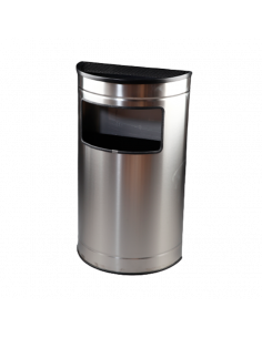 Cenicero Papelera semicircular 60L inox satinada