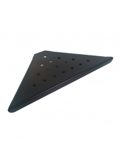 Esponjera inoxidable de esquina negro mate