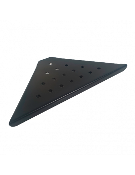 Esponjera inoxidable de esquina negro mate