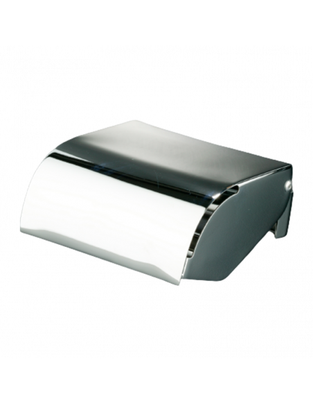 Portarrollos con tapa latón cromado