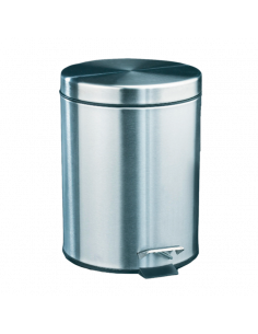 Papelera de Pedal inox satinado