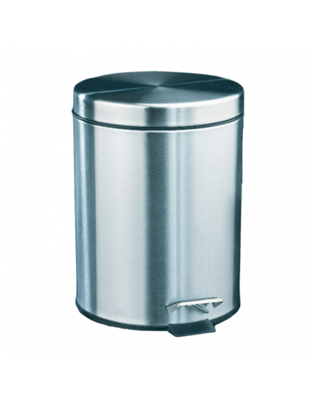 Papelera de Pedal inox satinado