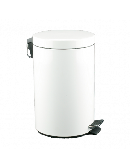 Papelera de Pedal metálica blanca